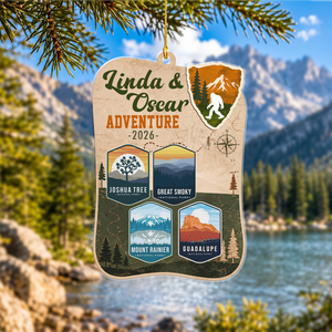 Personalized National Parks Adventure Ornament-Travelling Christmas Gift