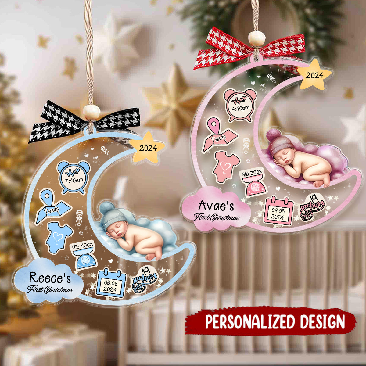 Personalized Customization-Newborn's first Christmas Gift Acrylic Ornaments