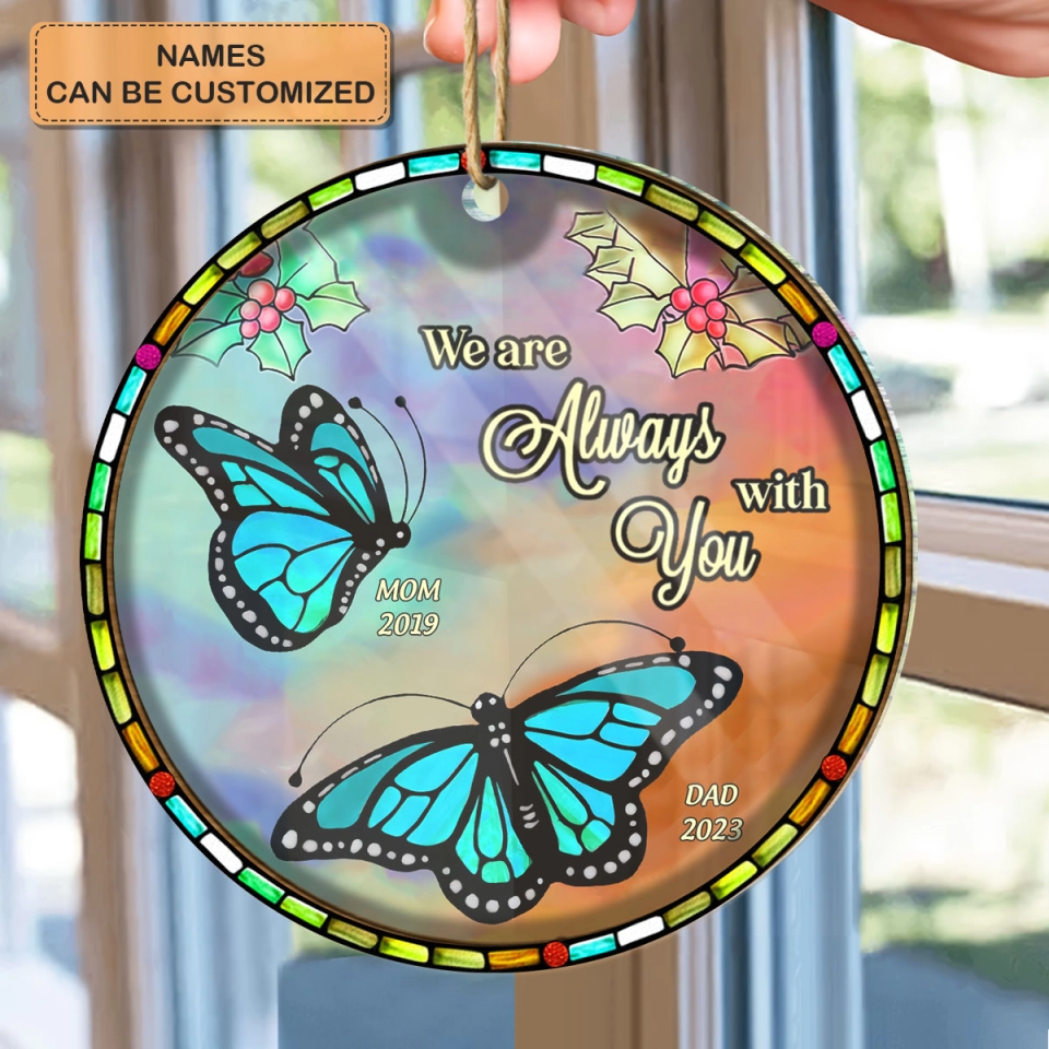 We Are Always With You Butterfly Personalized Acrylic Ornament