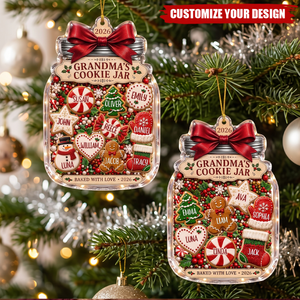 Personalized Grandma's Cookie Jar Christmas Ornament