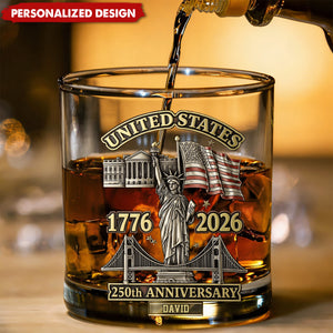 250th Anniversary - Personalized Whiskey Glass