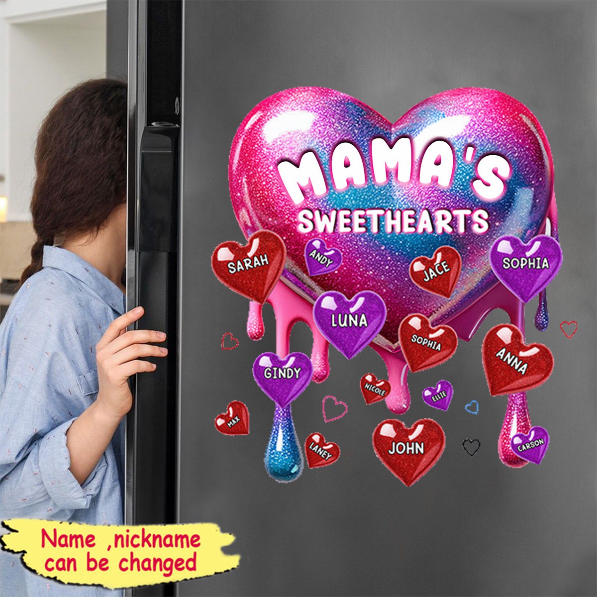 Gift For Grandma's Sweethearts Personalized Sticker