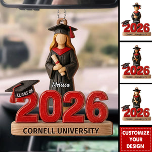 Personalized Celebrate Graduation With Custom Cap and Diploma Ornament