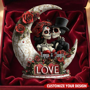 From Our First Kiss Til Our Last Breath - Personalized Couple Custom Plaque