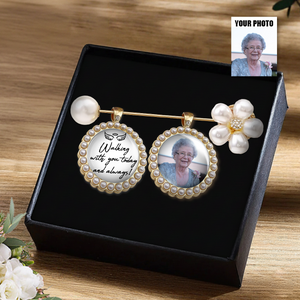 Personalized Wedding Memorial Bouquet Charm with Photo