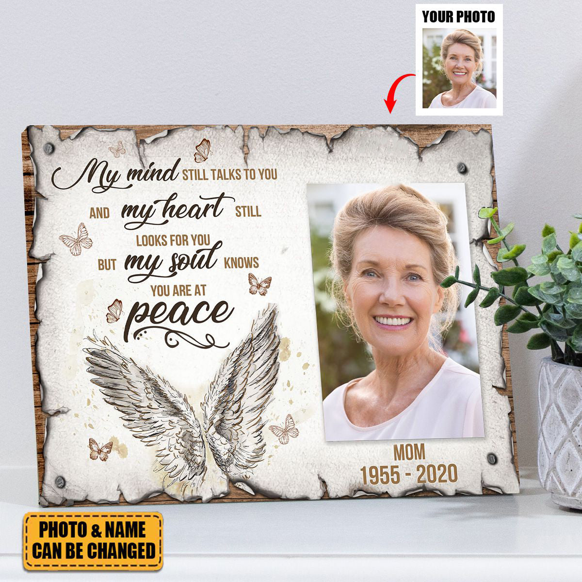 My Mind Still Talks To You - Upload Image - Personalized Memorial Picture Frames