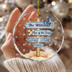 Personalized Cruise Ornament, Custom Family Or Couple Travel Christmas Gift