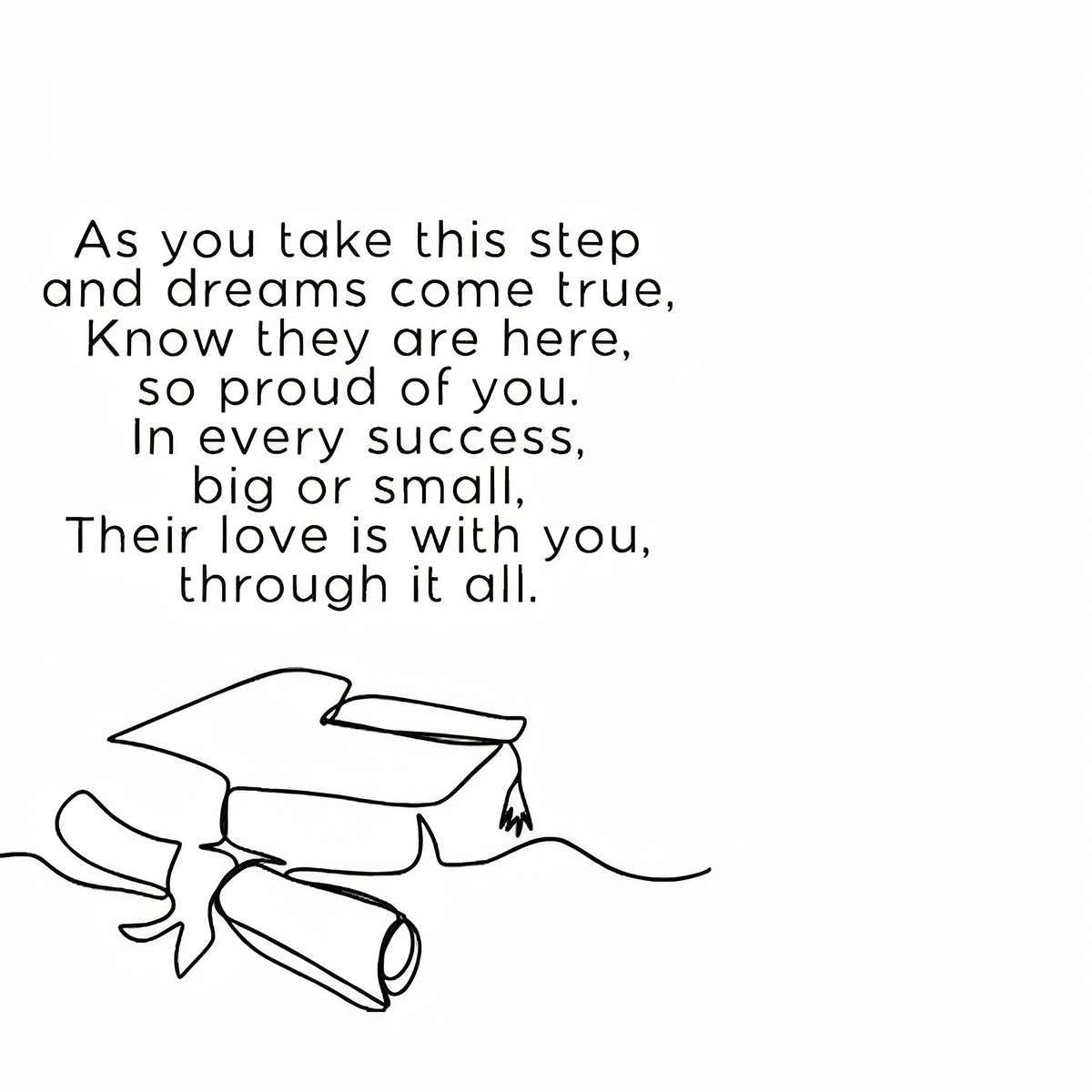 Their Love Is With You - Personalized Graduation Tassel Photo Charm