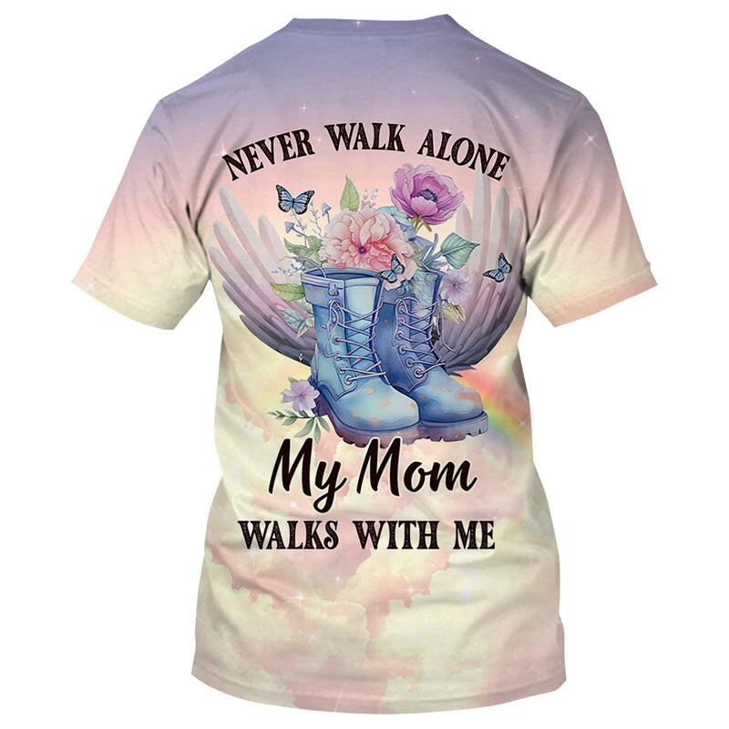 Memorial Flower Shoes Wings, Never Walk Alone Personalized Shirt