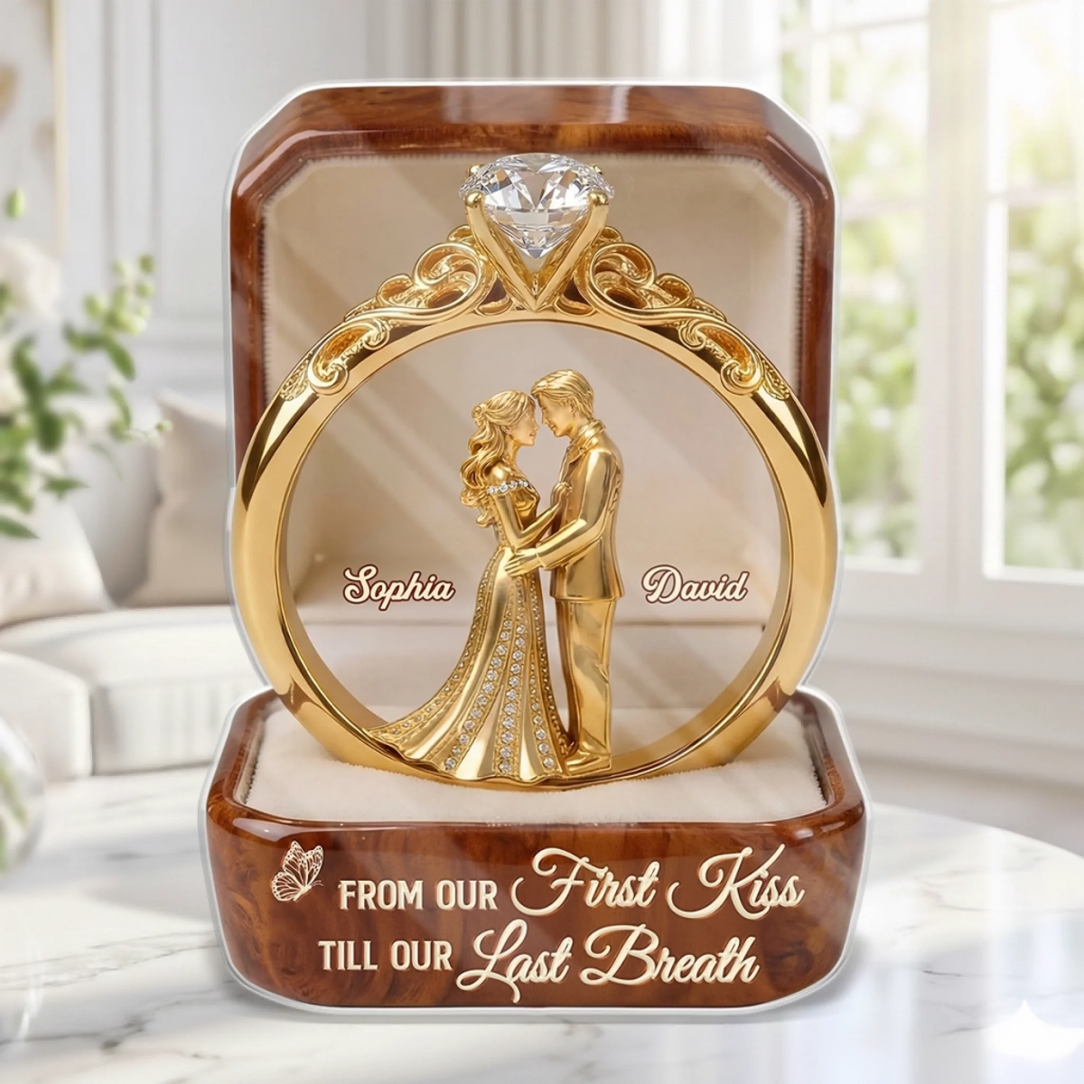 From This Moment To Forever - Personalized Couple Acrylic Plaque