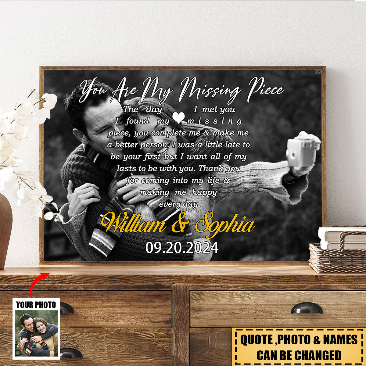 Personalized Custom Photo I Choose You Poster - Gift For Couples