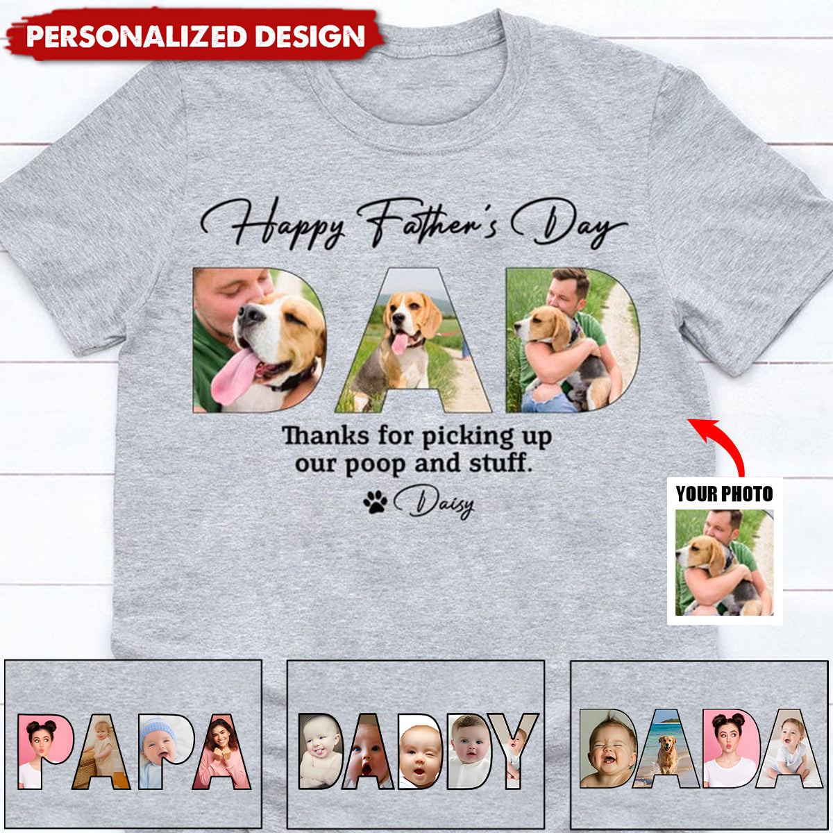 Custom Dad Shirt, Father's Day Gift For Pet Lover