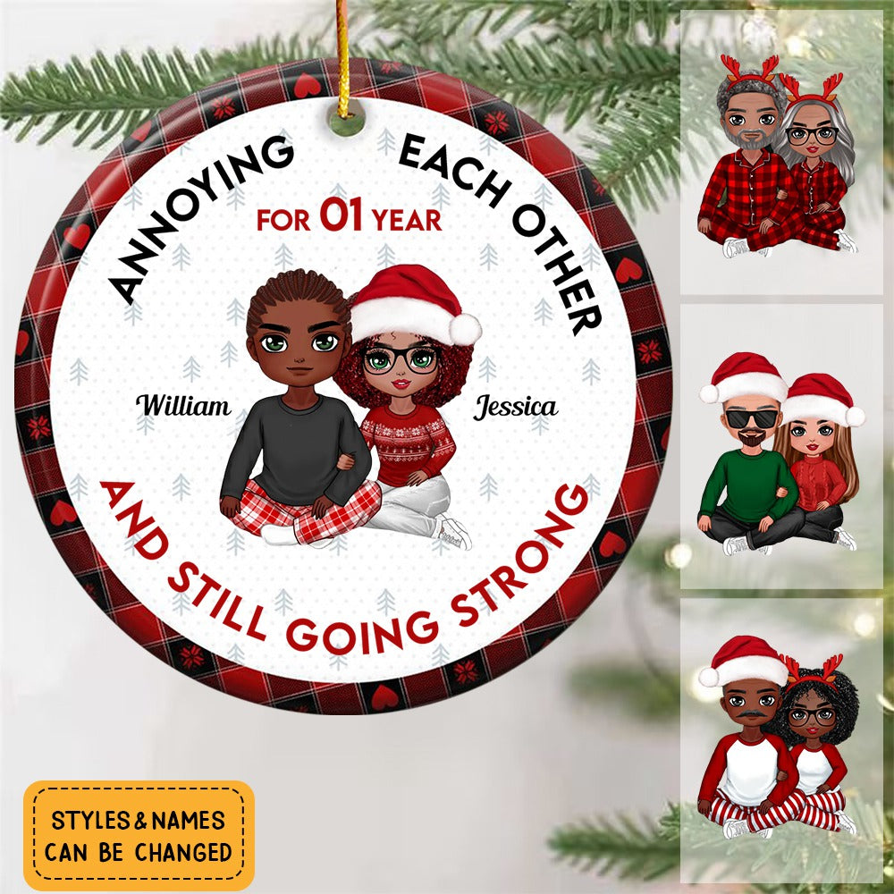 Grow Old With Me The Best Is Yet To Be Personalized Ceramic Ornament