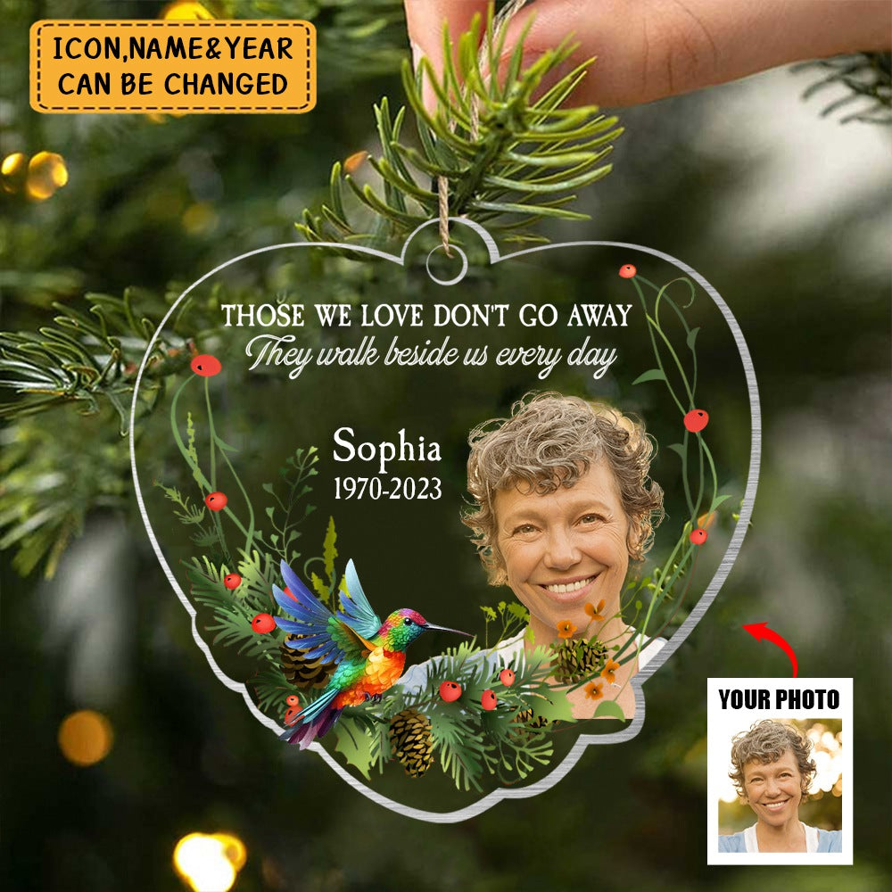 Memorial Upload Photo Cardinal, I am always with you Personalized Ornament