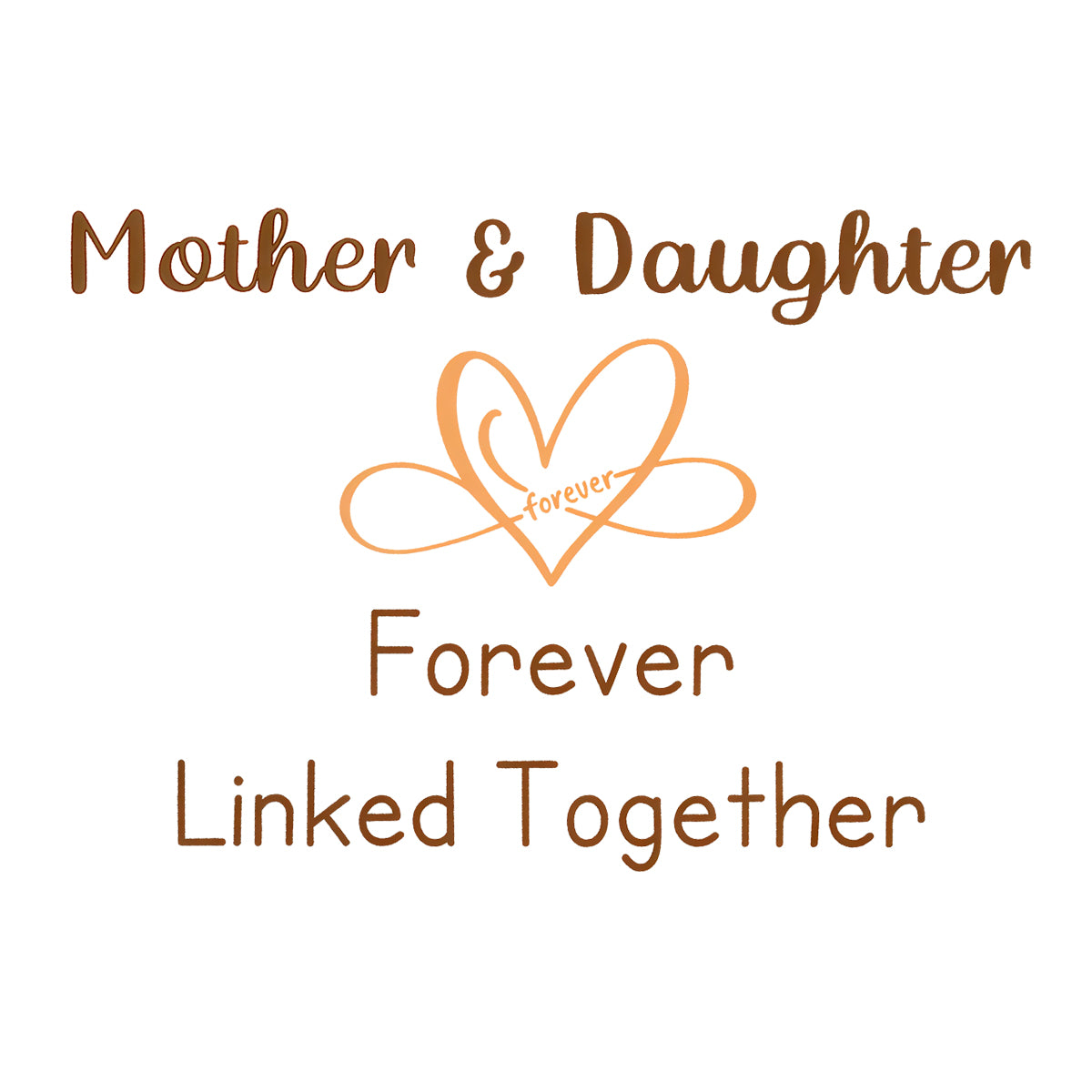 Grandmother Granddaughter Infinity Heart Ring