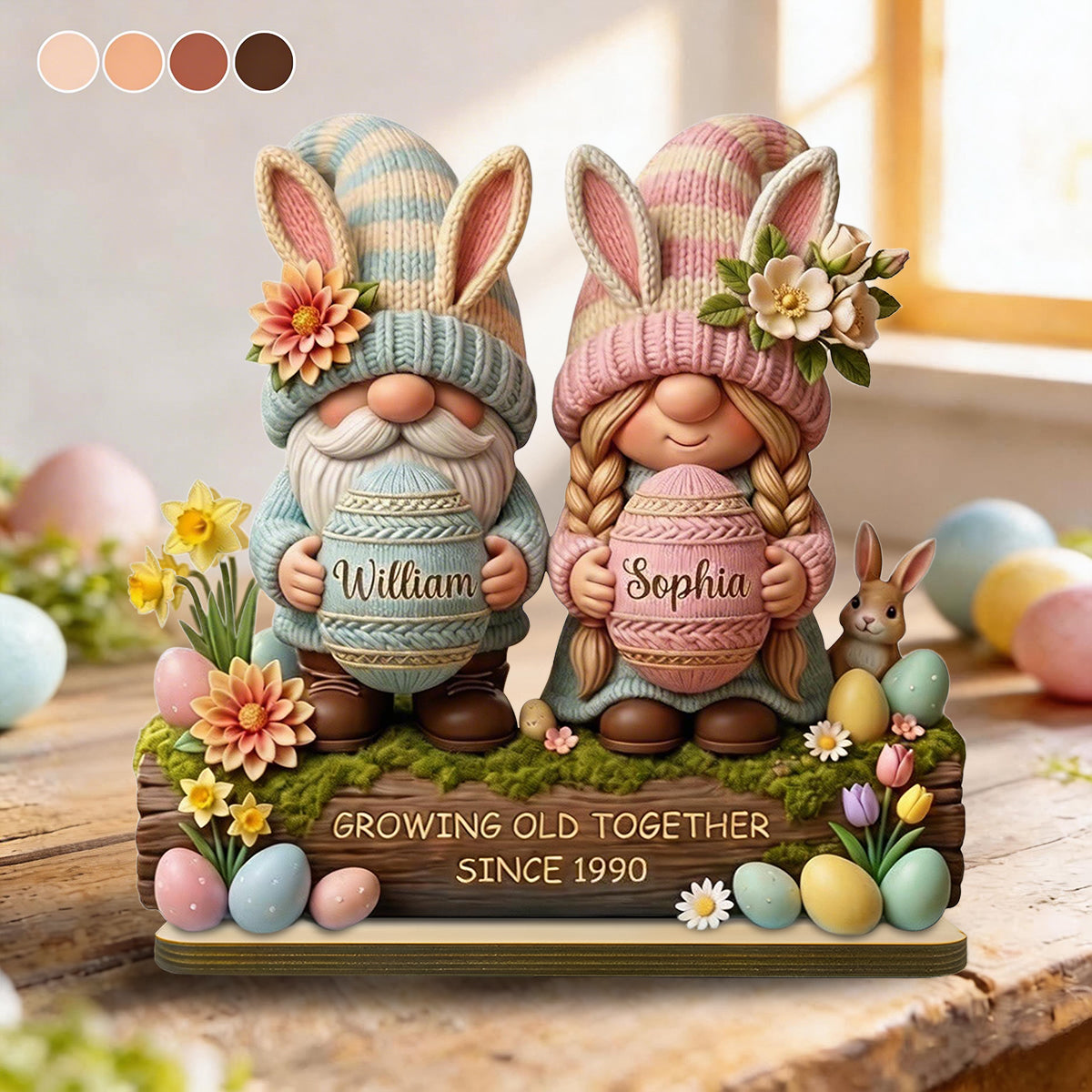 Personalized Easter Cartoon Plaque-Gifts For Couples