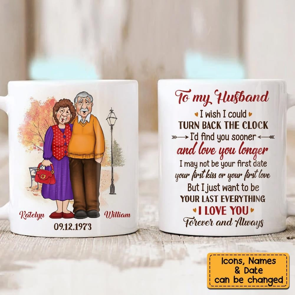 Wedding Anniversary Gifts For Old Couples Husband Wife Mug