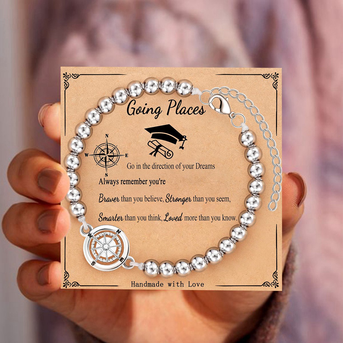 The Aldventure Begins - 2025 Graduate Compass Bracelet