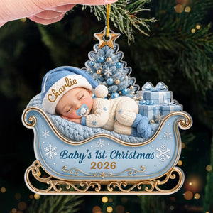 Personalized Baby’s First Christmas Ornament, Precious Little Bundle Of Joy