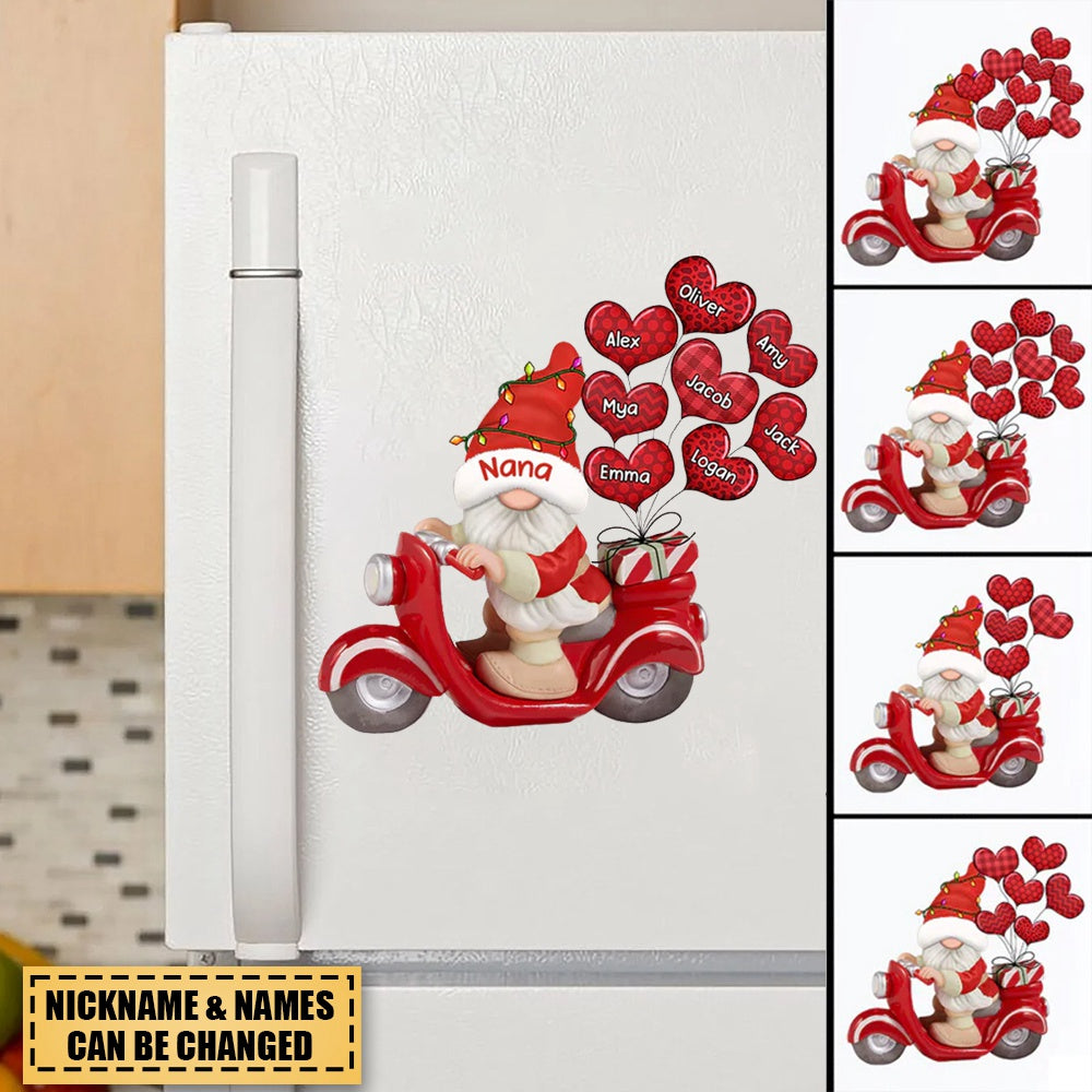 Nana Riding A Motorbike With Balloon Kids Christmas Personalized Decal