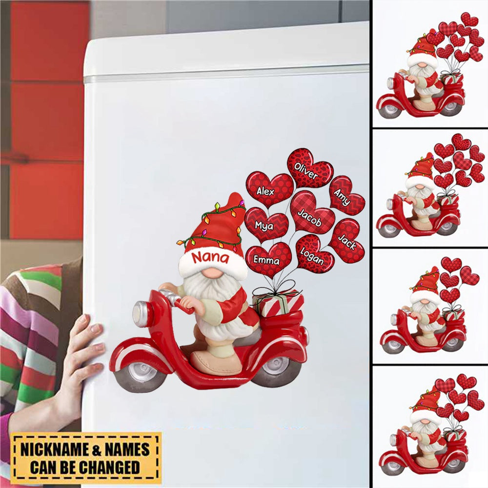 Nana Riding A Motorbike With Balloon Kids Christmas Personalized Decal