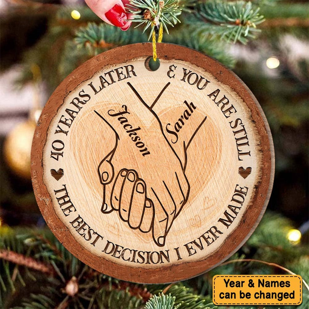 40 Years Decision Anniversary Circle Ornament
