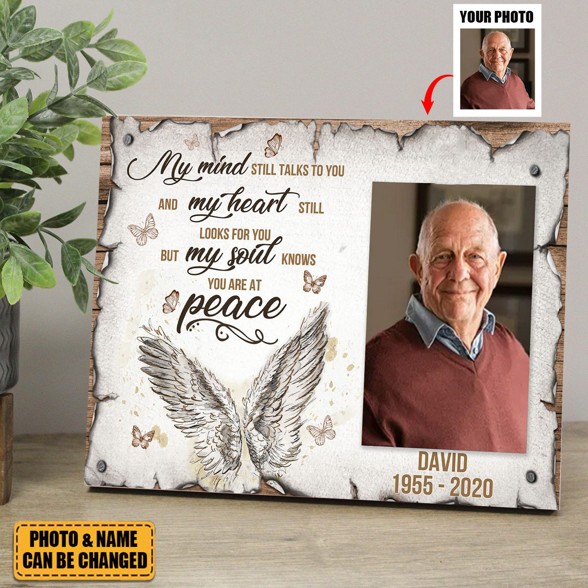 My Mind Still Talks To You - Upload Image - Personalized Memorial Picture Frames