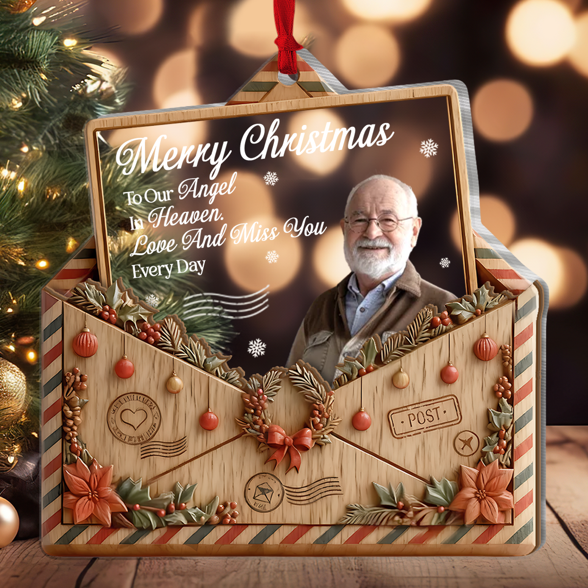 A Letter From Heaven - Personalized Memorial Christmas Ornament