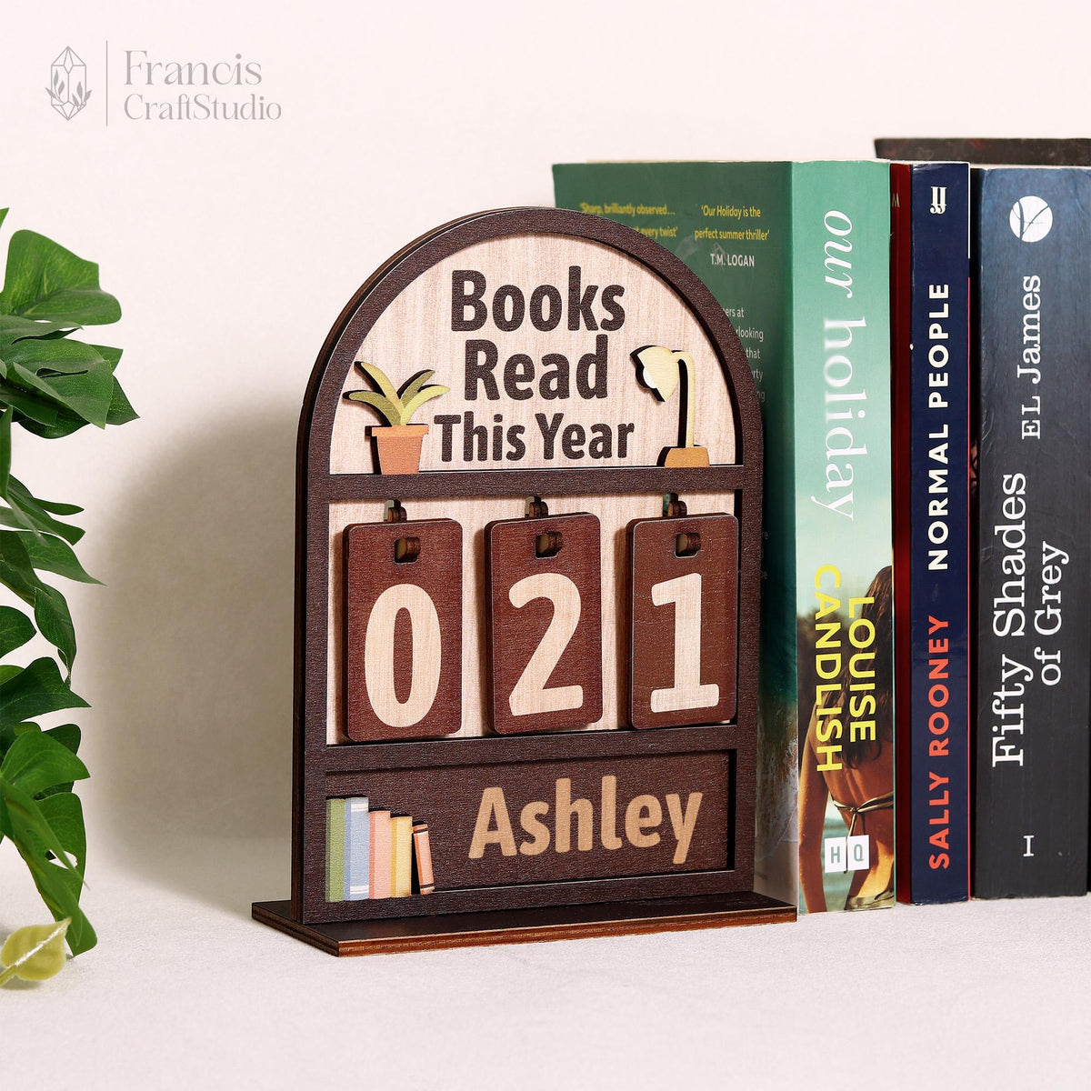Books Read This Year Counter - Custom Books Read Tracker
