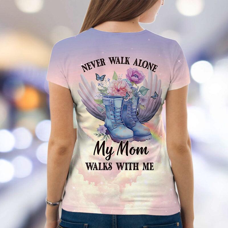 Memorial Flower Shoes Wings, Never Walk Alone Personalized Shirt