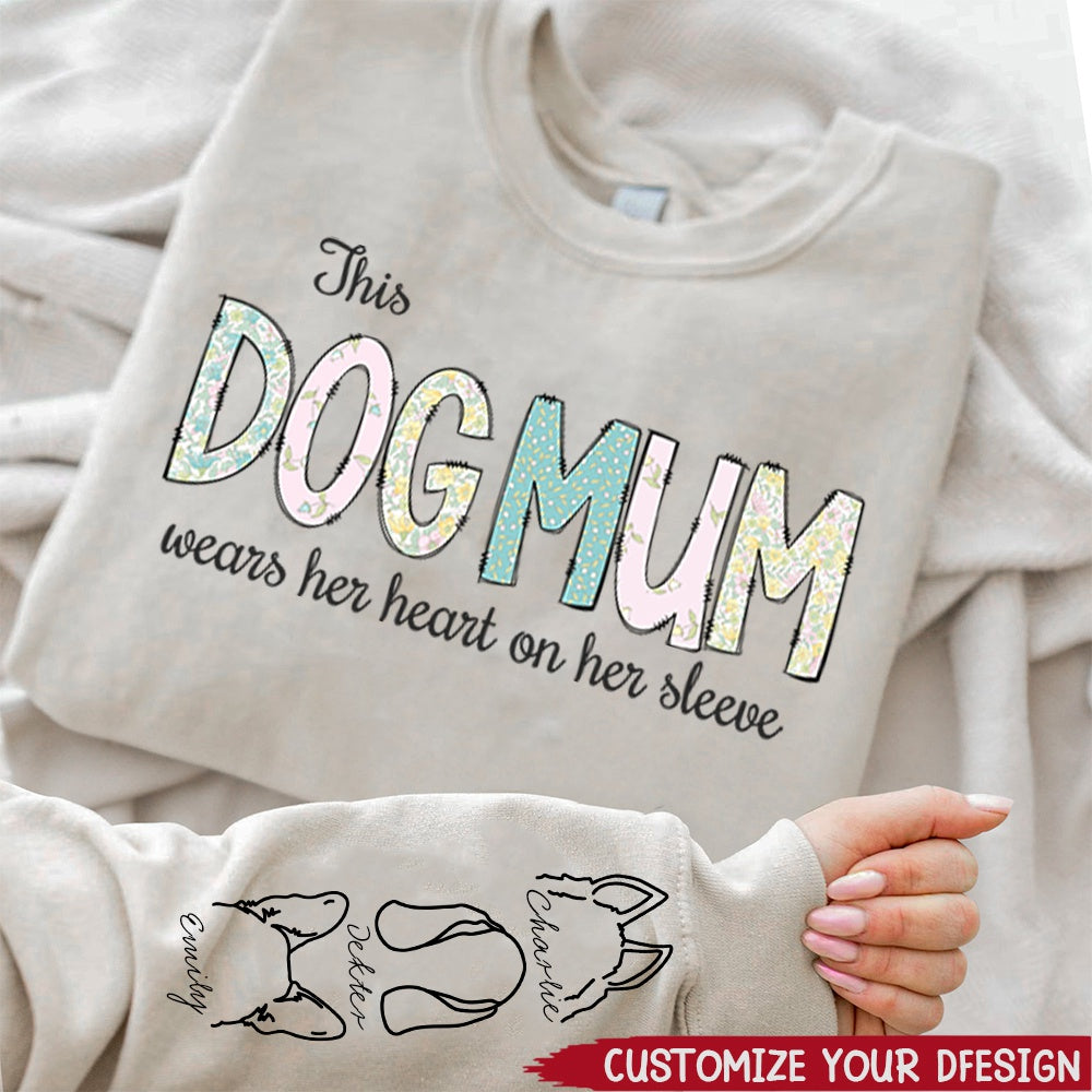 This Furmama - Dog Personalized Custom Unisex Sweatshirt With Design On Sleeve