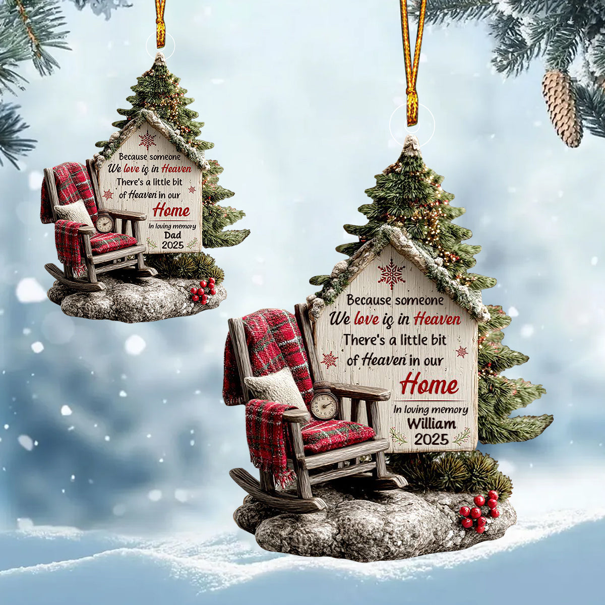 Someone We Love Is In Heaven - Personalized Memorial Ornament