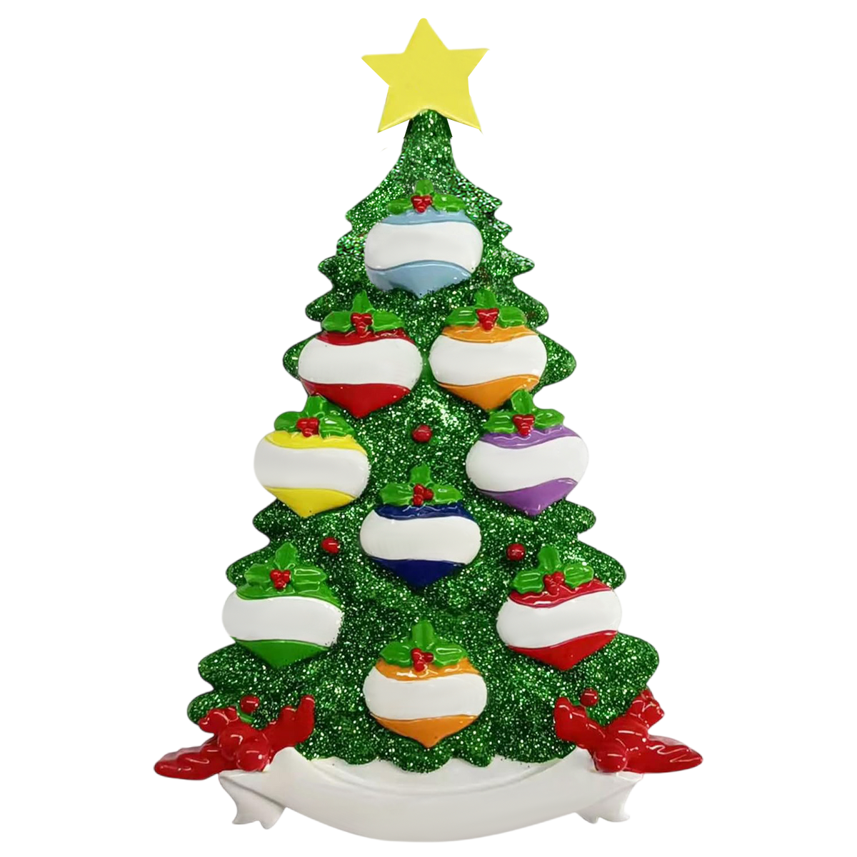 Personalized Customized Family Christmas Tree Ornament