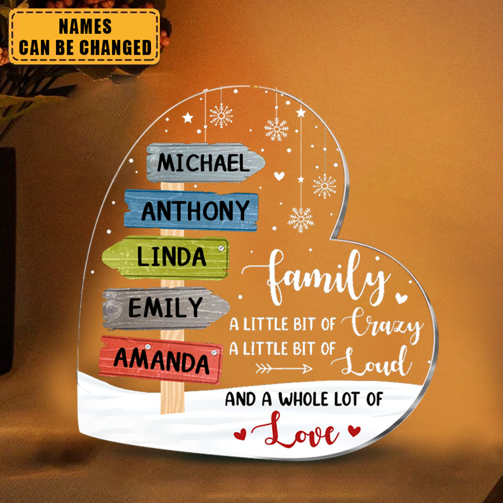 Gift For Family A Whole Lot Of Love Personalized Plaque