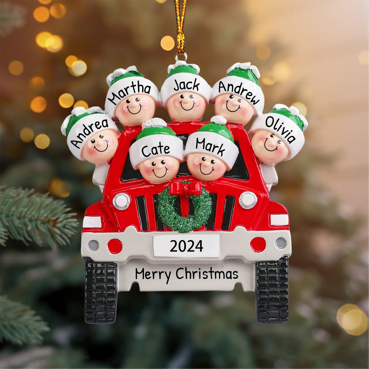 Personalized Customized Family Driving Model Ornament