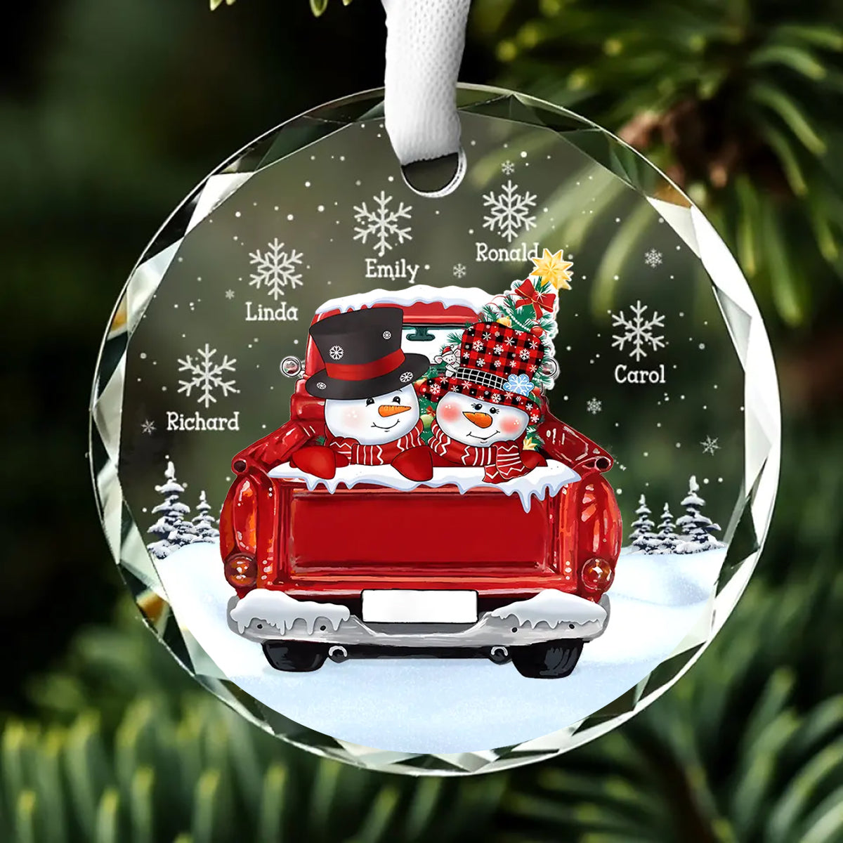 Personalized Christmas Ornament For Family - Christmas Gifts For Grandpa,Grandma