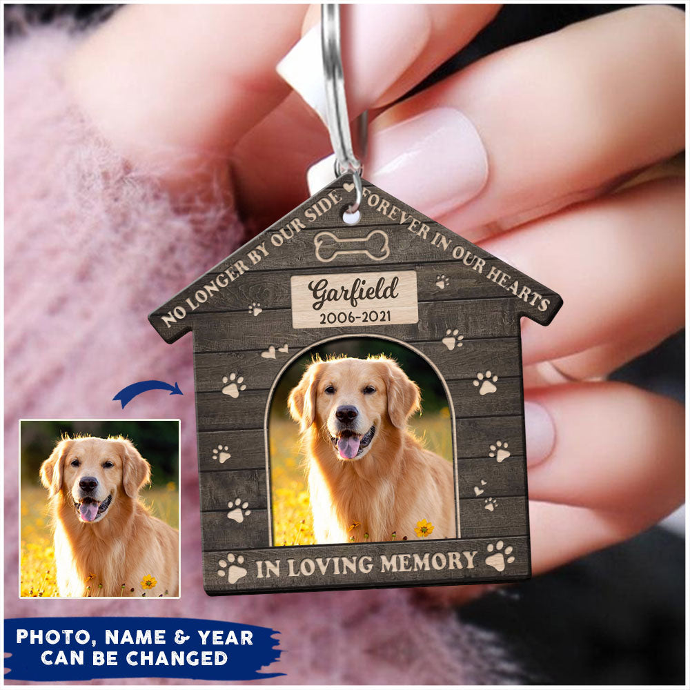 Personalized Pet Dog Memorial Gifts - Custom Photo Acrylic Keychain