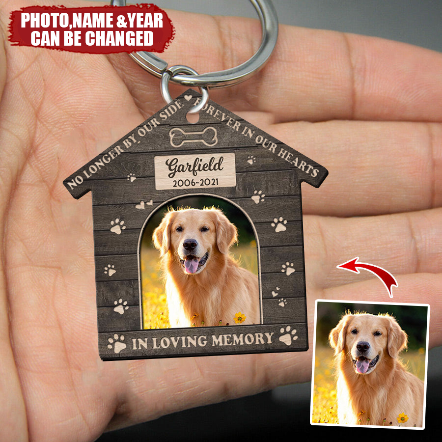 Personalized Pet Dog Memorial Gifts - Custom Photo Acrylic Keychain