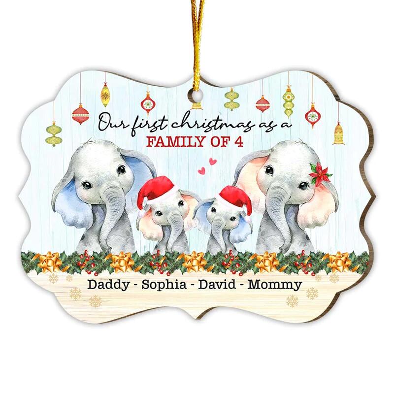 Gift For Family First Christmas As A Family Benelux Ornament