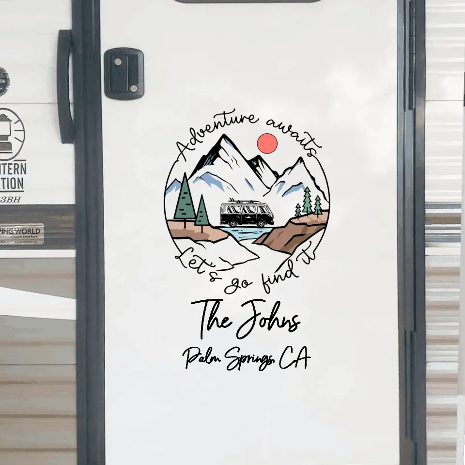 Adventure Awaits - Personalized Decal