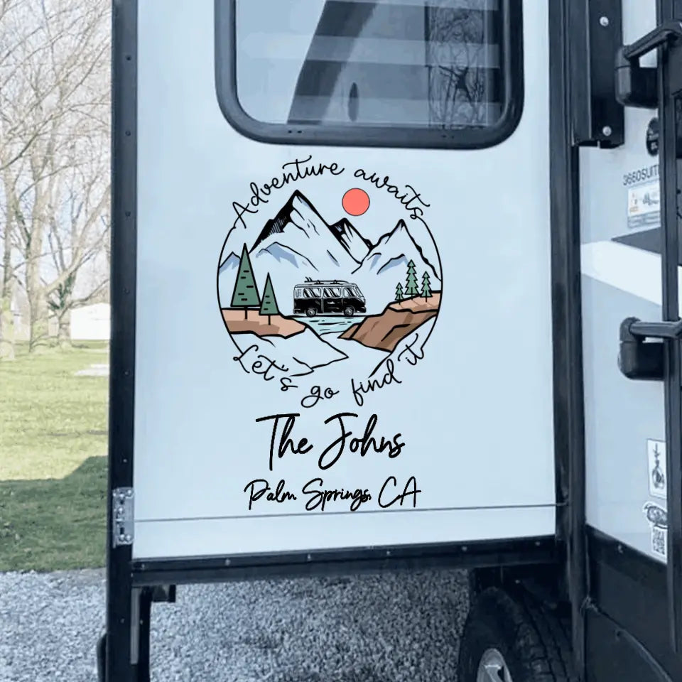 Adventure Awaits - Personalized Decal