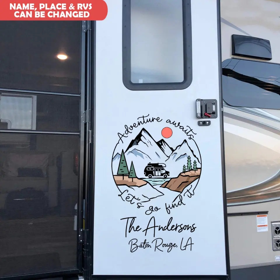 Adventure Awaits - Personalized Decal