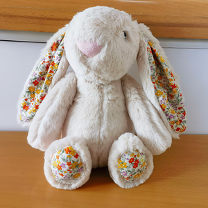 Personalized Plush Bunny With Name And Year,  Easter Gift For Kids