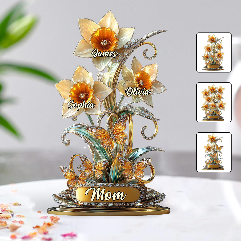 Beautiful Garden Gift For Mom, Grandma - Personalized Custom Acrylic Plaque