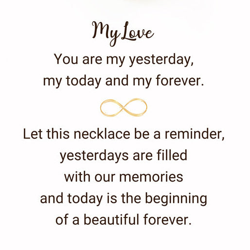 Personalized Infinity Necklace with Birthstones, Couple Promise Necklace