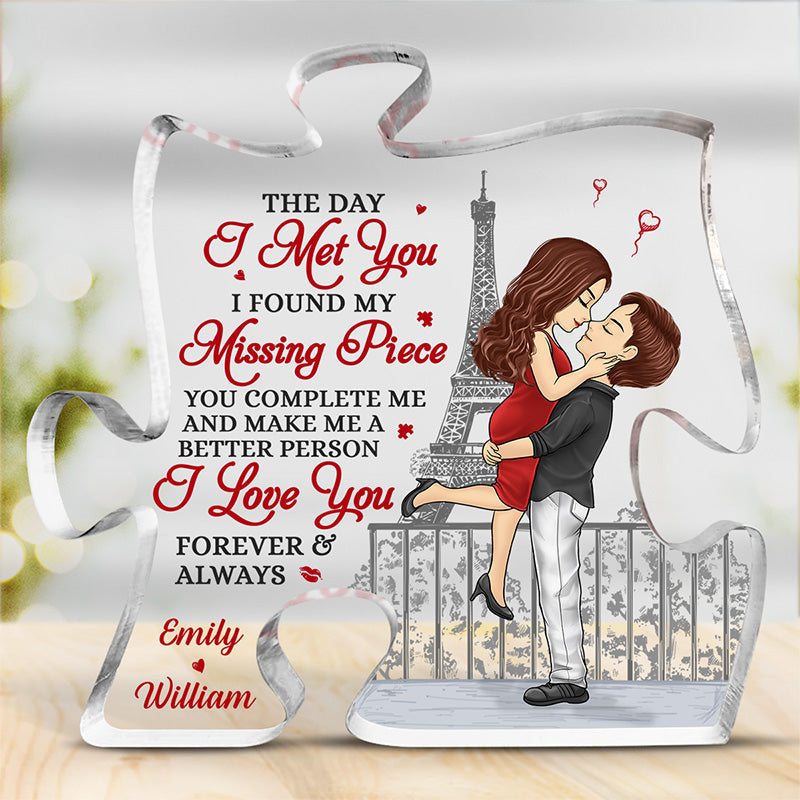 I Love You Forever And Always - Couple Personalized Plaque