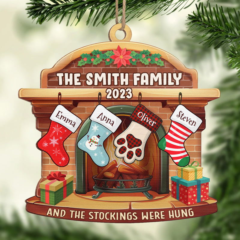 Let's Make A Wish -  Gift For Family Members-Personalized Christmas Wood Ornament