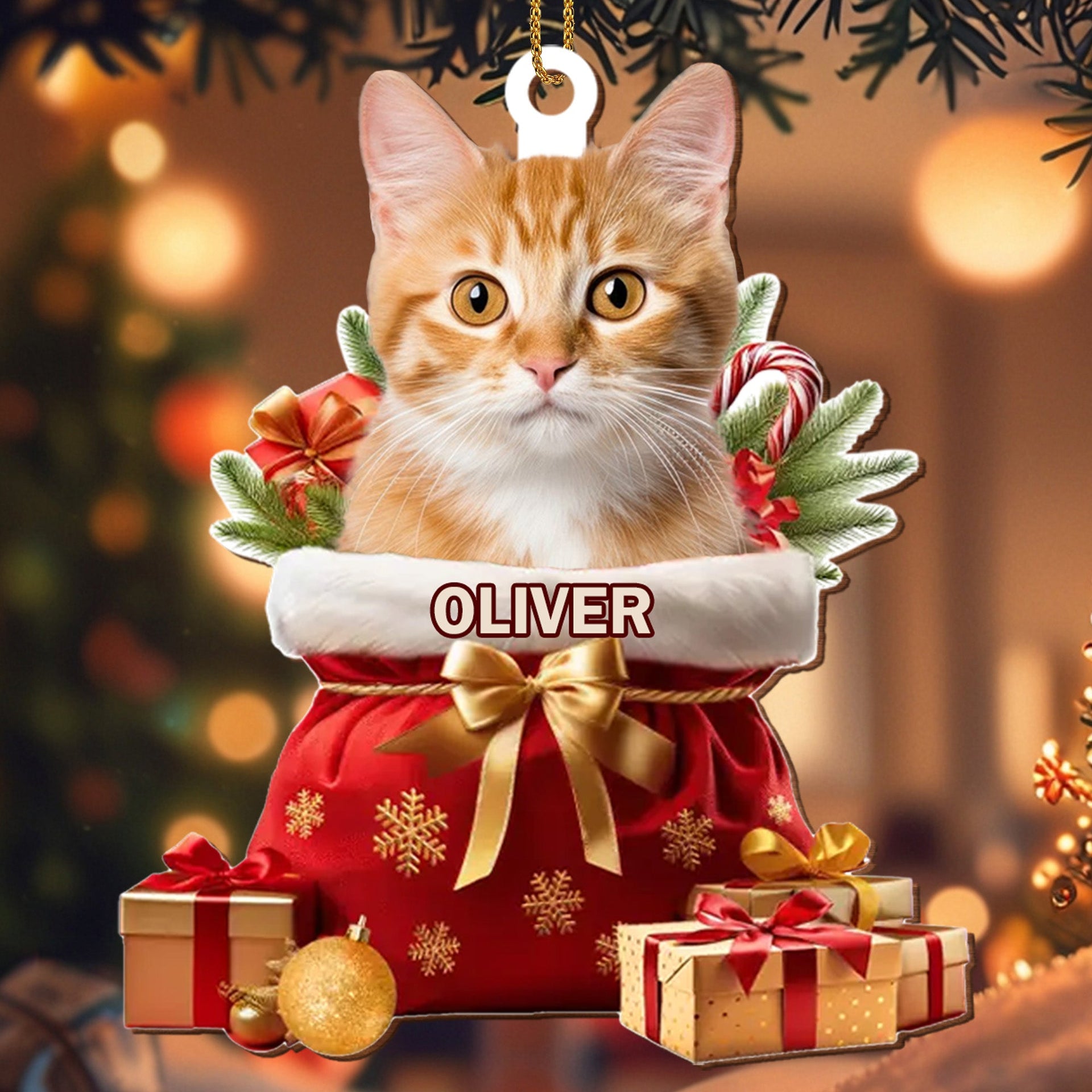 To My Beloved Pet, Merry Christmas, Custom Wood Ornament, Gift For Pet Lovers