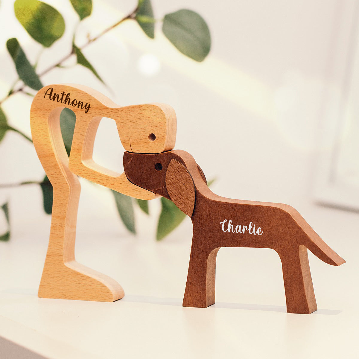 Personalized Custom Wooden Pet Carvings - Cuteness Overload - Gift For Pet Lovers