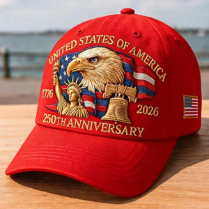 Bald Eagle United States Of America 250th Anniversary Cap